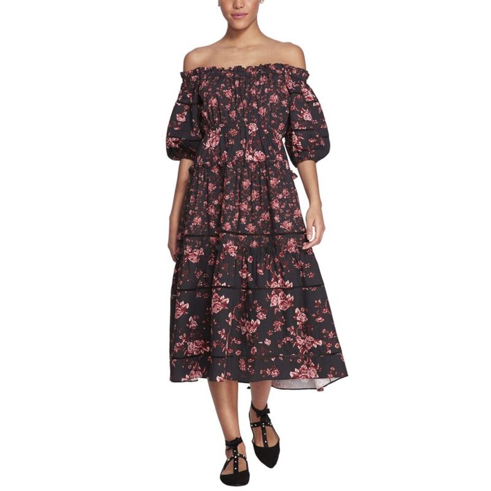 Marchesa Notte Womens  Ayana Printed Dress